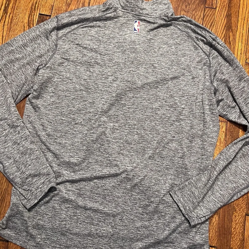 Nike Los Angeles Lakers Quarter Zip Size XXL 2XL Heather Gray Dri Fit